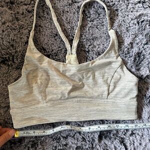 lululemon athletica Ribbed Light Beige Sports Bra